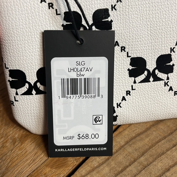 KARL LAGERFELD Adele Zip Wristlet NWT - Picture 4 of 7